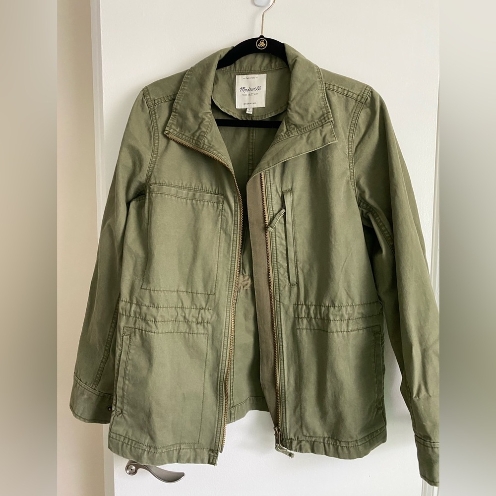 Euc Madewell army green jacket size large perfect for spring